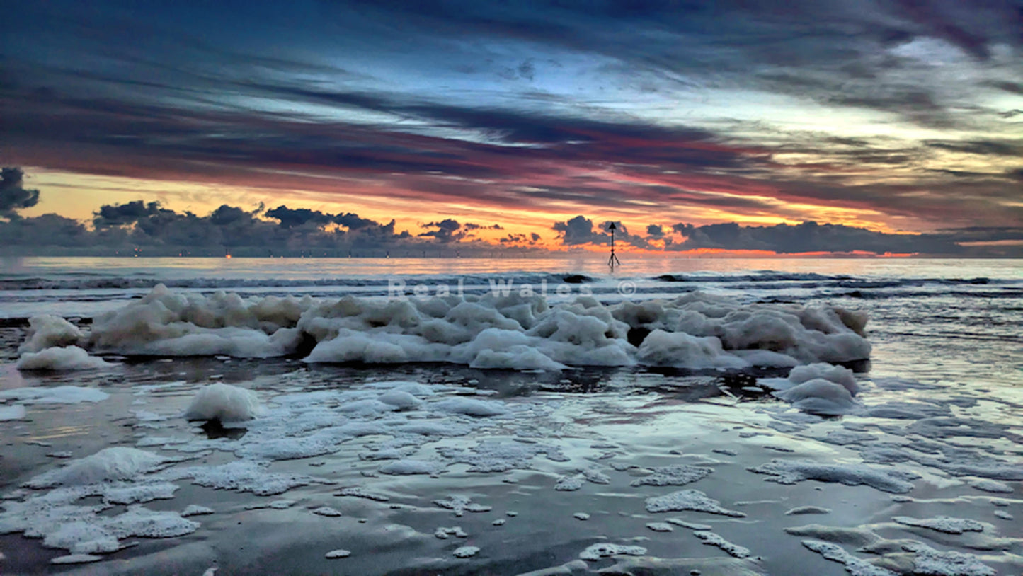 Sea Foam Sunrise (Colwyn Bay)