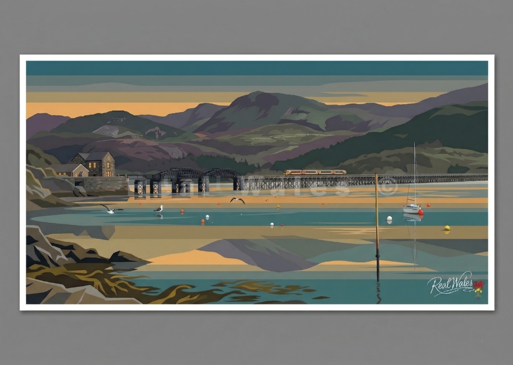 The sprawling, sun-bleached timber of the Barmouth Viaduct stretches with rhythmic, skeletal grace across the Mawddach Estuary, forging a weathered path between the steep, emerald-clad foothills and the restless, salt-scoured shoreline. Long revered for its panoramic, cinematic sweep of the tidal basin and the ancient, brooding silhouettes of the Cader Idris range rising in the distance, this coastal outpost retains an air of timeless, seafaring resilience. The rhythmic, guttural pulse of the tide retreatin